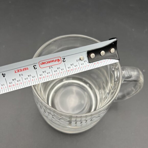 Vintage Swiss Miss Thick Clear Hot Chocolate Promo Heavy Glass Mug Cup Etched - Picture 7 of 8